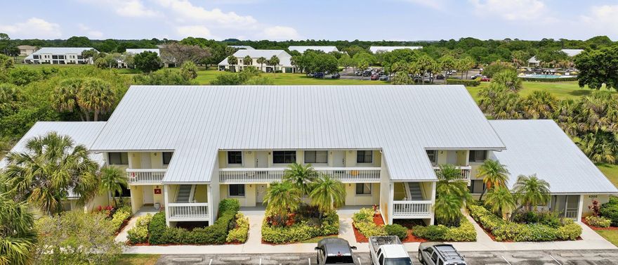 GOLF AND GO in this beautifully furnished and updated golf condo on #1 fairway.  From custom bathrooms & showers to new cabinets and countertops in the kitchen, this condo is ready to be moved in to...very tastefully sppointed with the coastal themed furnishings and lovely golf views.  All appliances including full sized washer & dryer.  The Gator Trace Clubhouse and pool are a short walk away...bar open and serving lunch every day, dinners on Friday nights and specified dates.  Condo Fees include high-speed internet and TV, all exterior maintenance, sprinklers, landscaping and parking lots as well as exterior lighting and garbage.  All GT residents have access to the large and beautiful pool.  This is the true Florida lifestyle!