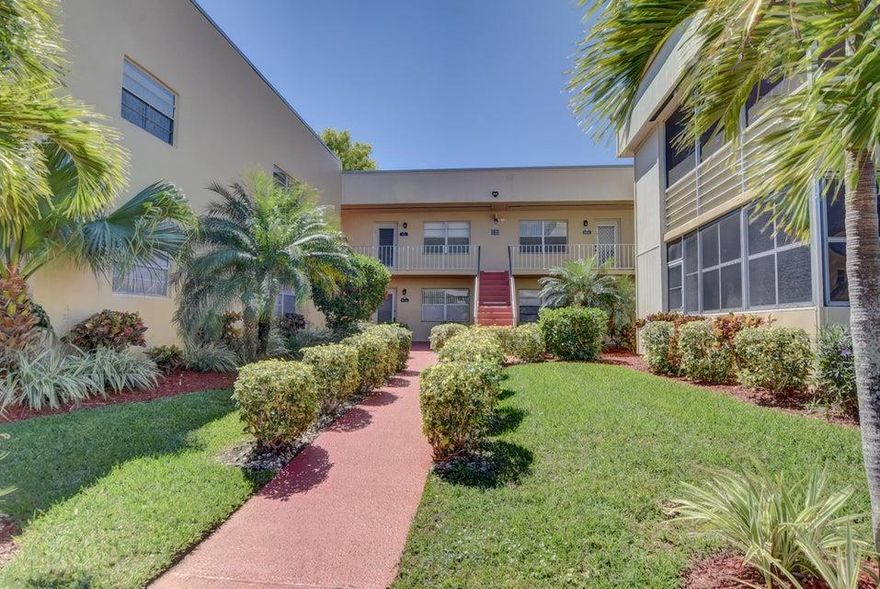 LOCATION LOCATION 2/2 GROUND FLOOR IN CAPRI BUILDING WITH EASY ACCESS.
THE CONDO IS MOSTLY TILES FLOOR WITH UPDATED KITCHEN AND PLENTY OF CABINET SPACE LG DOUBLE DOOR FRIDGE WITH UPDATED BATHROOMS ENCLOSED PATIO WITH TILE AND GORGEOUS GARDEN VIEW STACKED WASHER AND DRYER THIS CONDO COMES FULLY FURNISHED 
DON'T MISS YOUR CHANCE !