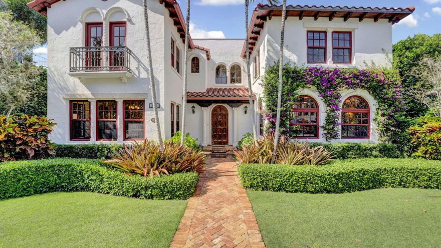 A rare find on El Cid's coveted Intracoastal block! This jewel-box beauty delivers over 3,800 SF with 4BD/4.5BA, full impact windows & doors, a 2017 roof, resort-style heated pool, and lush tropical landscaping on an 8,600 SF lot. Mediterranean charm meets clean, modern lines—beamed ceilings, elegant crown moldings, and custom trim work. Formal dining and a sunlit breakfast room wrapped in windows set the stage for everyday elegance. Dreamy balconies, patios, a guest house, cabana, and garage complete the offering. Newly priced and ready to impress! Ideally located on the Intracoastal block, close to Palm Beach, Schools, shopping, Beaches . DISCLAIMER: The written and verbal information provided including but not limited to prices, measurements, square footages, lot sizes, calculations and statistics have been obtained and conveyed from third parties such as the applicable Multiple Listing Service, public records as well as other sources. All information including that produced by the Sellers or Listing Company are subject to errors, omissions or changes without notice and should be independently verified by any prospect for the purchase of a Property. The Sellers and Listing Company expressly disclaim any warranty or representation regarding all information. Prospective purchasers' use of this or any written and verbal information is acknowledgement of this disclaimer and that Prospects shall perform their own due diligence. Prospective purchasers shall not rely on any written or verbal information provided when entering a contract for sale and purchase. Some affiliations may not be applicable to certain geographic areas. Copyright 2023 Listing Company. All Rights Reserved.