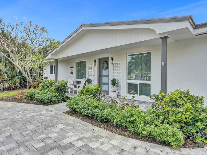 Indulge in coastal luxury with this impeccably renovated home, enveloped in lush landscaping and boasting a
pristine paver driveway and impact windows for added elegance and security. Discover two spacious bedrooms,
two baths, and an inside laundry room for effortless living. The allure continues with a sleek over sized one-car
garage and a gourmet kitchen adorned with stainless steel appliances and quartz countertops. Just 10 blocks
from the ocean, this residence is a dream for beach lovers. With vacation rental potential and negotiable
furnishings, plus no HOA fees, it's a sanctuary of opulence and convenience.