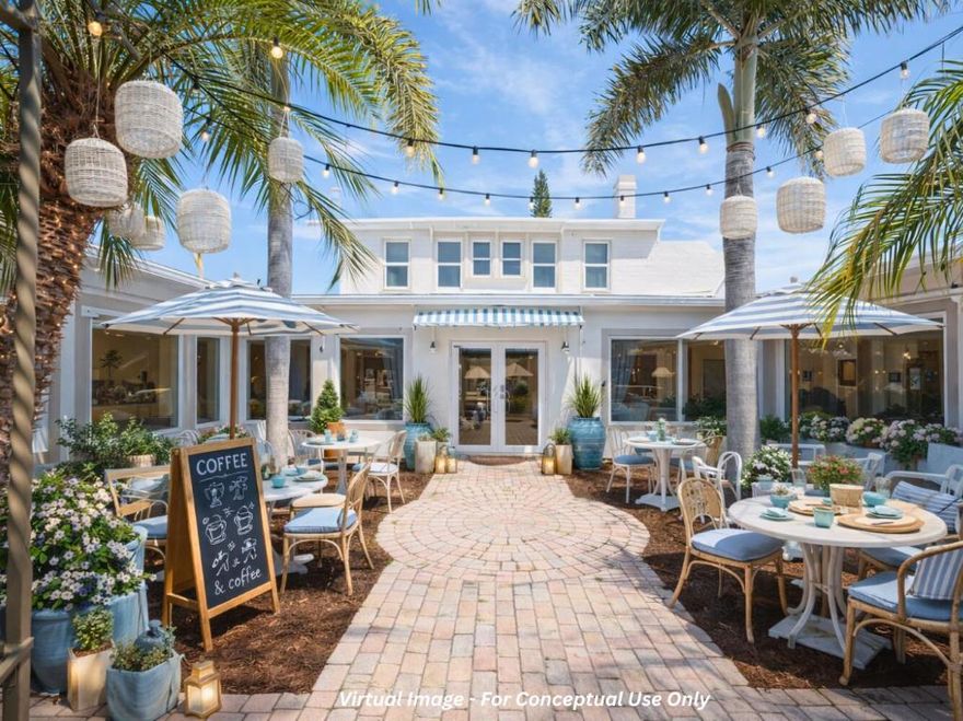 Incredible opportunity to open your office, coffee shop or retail concept in a prime location directly on US Highway 1 / Broadway - just moments from Downtown West Palm Beach and major new developments! Suite 1-2 features approx. 500 sq ft of indoor space with natural light, a half bath, and a closet. Use of the Gated Courtyard can be negotiable and customizable by tenant with landlord approval! The building includes a shared lobby, public restroom, kitchenette, conference room, and signage. Recent upgrades include new windows, fresh paint and new furnishings on the way. * LISTING CONTAINS VIRTUAL IMAGES.*  With approved credit, last month not due upfront. VERY unique opportunity - Call today to schedule a tour!