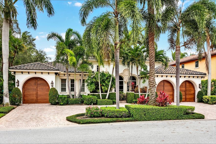 MAJOR PRICE REDUCTION! Rarely available one story EXPANDED  Talavera Model w/room for 70ft yacht plus water toys. No fixed bridge. Quick access to the intracoastal and ocean. Corner Location. Spacious split bedroom floor plan offers 4BD/4 1/2 BA plus office/den. Spacious primary bedroom w/his/her custom closets. Luxurious marble bath w/jacuzzi,shower w/seamless glass. Chefs kitchen w/custom cabinetry, stainless steel appliances, gas stove and breakfast bar open to media room w/pecky cypress beams. Newly Expanded PRIVATE marble patio perfect for entertaining w/fireplace,TV, summer kitchen. Resort style heated pool w/fountain. New lush tropical landscaping. New roof/2020. Impact sliders, windows/ doors. 3car garage. Natural gas.22KW generator. Newly painted. Marble floors. LOW HOA LIST OF FEATURES
EXPANDED TALAVERA ONE STORY MODEL
CORNER LOT
NEW ROOF 2020
22KW GENERATOR
NEWLY PAINTED
EXPANDED POOL AREA FOR ADDITIONAL SEATING
NEW LUSH LANDSCAPING INSURES PRIVACY
IMPACT WINDOWS AND DOORS
DOCK FOR 70 FT YACHT AND WATER TOYS
NO FIXED BRIDGE 
EASY ACCESS TO INTRACOASTAL
MARBLE FLOORS
FIREPLACE
SUMMER KITCHEN WITH FIREPACE AND PECKY CYPRESS LANAI
WOOD BEAMS IN MEDIA ROOM
CHEFS KITCHEN W/WOOD CABINETRY AND STAINLESS STEEL 
                            APPLIANCES
CUSTOM BUILT-INS
RESORT STYLE HEATED POOL/SPA WITH FOUNTAINS 
SOUND SYSYTEM
MANNED SECURITY GATE
DOG PARK
LOW HOA
FAMILY COMMUNITY CLOSE TO GARDENS MALL, FINE AND CASUAL DINING, SHOPPING AND SCHOOLS