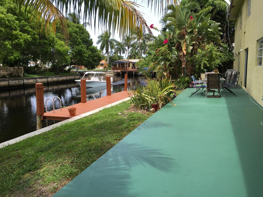 Updated 2/1.5 Townhouse in Coral Ridge Isles. Newer Kitchen cabinets and counter tops. Stainless Steal appliances inc. Glass-Top Stove, Dishwasher, Microwave and Refrigerator. Updated Bathrooms, Walk-In closet. Very quiet and private street. Beautiful water views of the canal. Central AC. Rent inc. Water/Sewer, Garbage removal and Pest Control. On site Laundry facility. Quick approval.