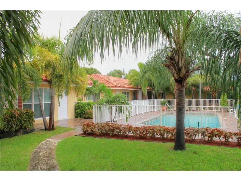 Spotless and upgraded ground floor 1/1 in desirable Coral Ridge location east of US1. High demand area near shopping, restaurants and beach. Unit has large rooms and lots of closet space. Impact windows and central A/C throughout. Large private patio off kitchen. Complex offers community pool, coin laundry and beautiful landscaping. Very private and quiet complex. NO pets (no exceptions)and/or smokers. Good credit/job history required by Owners. Easy access. 1 car only.