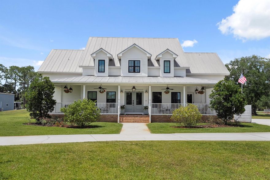 Your favorite Southern Living Magazine article that you cut out for your vision board is now for sale. This estate sits on 2.39 acres in a private airplane community with its own landing strip & a 3,600 sq ft airplane hangar for you to take off land & as you please. Aero Acres has a paved runway & a grass taxiway. The runway has pilot-controlled runway lights, PAPI, & rotating beacon. Enter into this swoon worthy home & you'll notice the real wood flooring throughout. The kitchen has custom inset cabinetry with lacquered brass hardware, zellige backsplash & quartz countertops. The star of the show is this 48-inch, 8 burner double oven gas range by Big Chill Appliances paired with a pot filler & custom range hood. The island features a panel ready scotsman nugget ice machine.