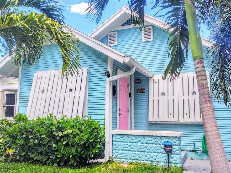 An adorable cottage located in the highly desirable region of Lake Worth, FL. Historic 2/1 home with new floors throughout, fresh paint, updated electrical, 2017 AC, a fabulous clawfoot tub with shower, a fireplace, and laundry room. The exterior features a nice back deck, a large back yard and a storage building. Conveniently located near 1-95 and Lake Worth Rd, just minutes from beaches, attractions, and all Downtown Lake Worth Beach has to offer. No HOA and not located in a historic district. Seller Disclosure Statement Lead Based Paint Disclosure addendum