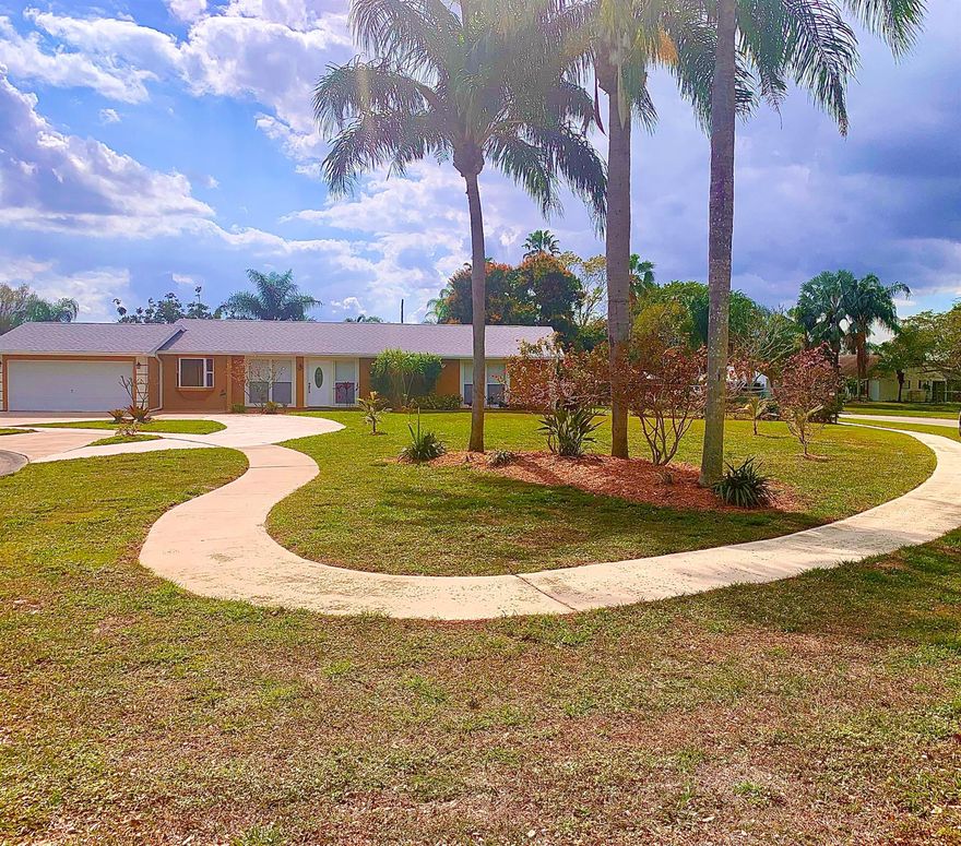 Fantastic Opportunity For The Boater, Camping Enthusiast, Gardner, Or Someone That Just Wants A Huge Lot In An In Town Location! This Warm Welcoming Home Has All That You Need, And Its Immaculate In Move In Condition! Features Include But Not Limited To Sparkling In-Ground Screened Pool, Large Double Car Garage, Totally Fenced Yard With Sliding Gate For Boat Trailer Or RV, Or Both, There is Plenty Of Room! New Pavilion Patio Structure, Perfect For Grilling And Entertaining. An Additional Patio Sitting Area Off One Of The Bedrooms With Cabana Bathroom. Gorgeous Lush Landscaping Abounds On This Massive Lot. The House Has All Underground Utilities. The Neighborhood Has Sidewalks, Great For The Kids. Quiet Location On A Cul-De-Sac. Across The Street From Waterfront Homes. Facts & Figures Appx Some Of The Updates Are New Roof, Just Installed, New A/C System, New Dishwasher, All Other Appliances Including Hot Water Heater Updated In The Last 4 Years. Jacuzzi Tub In Guest Bathroom, Massive Bedroom. Just A Few Blocks Away From The River Park Marina Which Has Public Boat Ramps, Play Grounds, Boardwalks For Fishing. This Home Is A Needle In The Haystack!