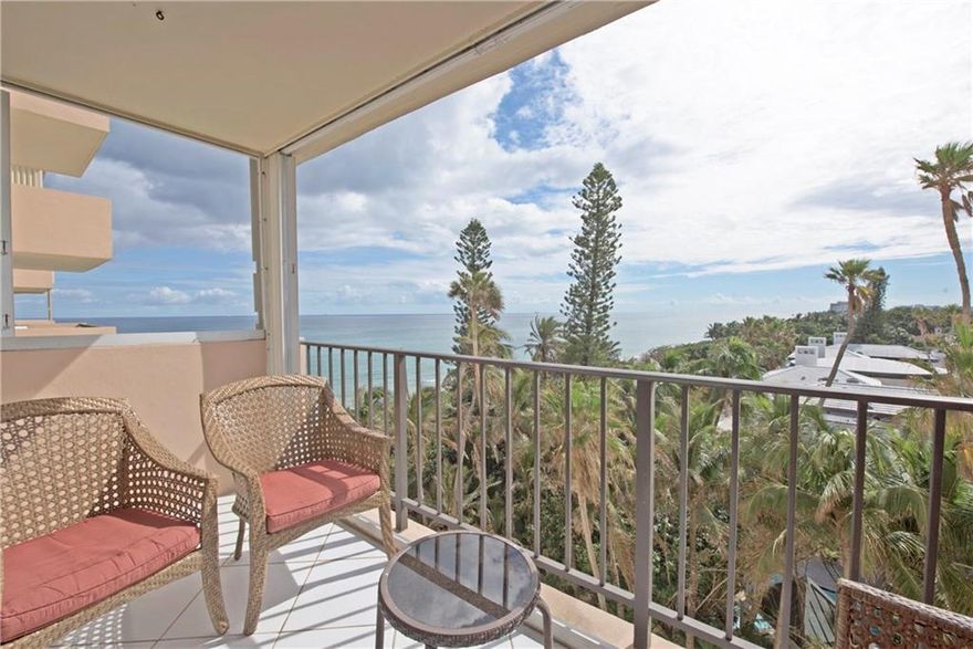 COASTAL AMBIANCE DEFINES THIS IMPECCABLE UNIT FEATURING DIRECT OCEAN VIEWS, A SUNNY SOUTH EXPOSURE OVERLOOKING THE BEAUTIFUL BLUE WATERS OF THE ATLANTIC. MAKE THIS YOUR BEACH FRONT HOME. STYLISHLY UPDATED WITH AN OPEN KITCHEN INCLUDING STAINLESS STEEL APPLIANCES AND SOLID SURFACE COUNTER TOPS. TILE FLOORS THROUGHOUT THE OPEN LIVING SPACE AND GENEROUSLY SIZED BEDROOMS. GREAT BLDG ON HILLSBORO MILE WITH ALL THE AMENITIES INCLUDING BEACH FRONT POOL, GYM, GARAGE PARKING, LIBRARY, CLUB ROOM, 24HR SECURITY.