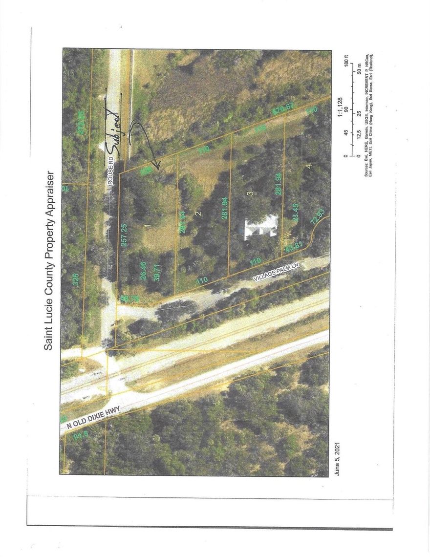 Very hard to find lot in St. Lucie Village.