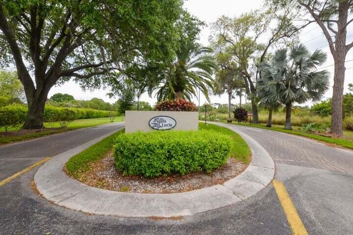 Active 55+ Community of Vista St Lucie. Come see this 2nd floor unit with One bedroom and one full and 1/2 bath. Enjoy your own enclosed Lanai. The community has a pool, gym, tennis courts, shuffleboard and much more all within walking distance. The rent also includes water, sewer, basic cable & internet. Association requires minimum credit score of 620. 30 Days for HOA approval. $75 per adult application fee + $150 HOA application. Proof of income 3X the rent. No pets. No smoking. Tenant occupied until July 31st