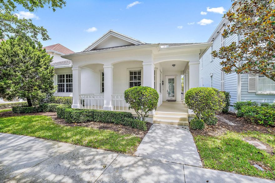 New Haven at Abacoa pool home charmer! Offered furnished or unfurnished. Super clean and lightly lived in. This property features a large pool and patio area with plenty of shade, lots of storage and good sized closets, a spacious primary suite, a 2 car garage, and a light-filled flexible floor plan. Abacoa in Jupiter is known for its wonderful A-rated schools, golf courses, bustling downtown area with boutiques and restaurants and it's convenient location to everything the area has to offer including some of the areas best beaches.