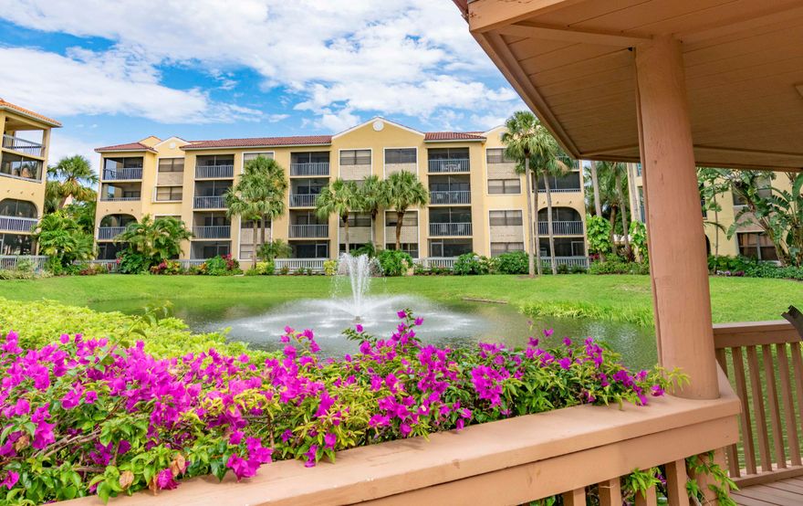 REDUCED TO SELL NOW! 3 Bedroom first floor convenience in Gated community with resort style amenities including 2 pools, hot tub, clubhouse, billiards, fitness center all located close to beach, great restaurants and shopping. Incredibly located and close to beaches, shopping, dining, I95 and Turnpike. Beautiful lake view off balcony and master. Turnkey furnishings negotiable. PET FRIENDLY to Owners !! Easy to rent when you cannot enjoy. Across the street from executive offices of FPL. 1 mile to Juno Pier. No trucks.