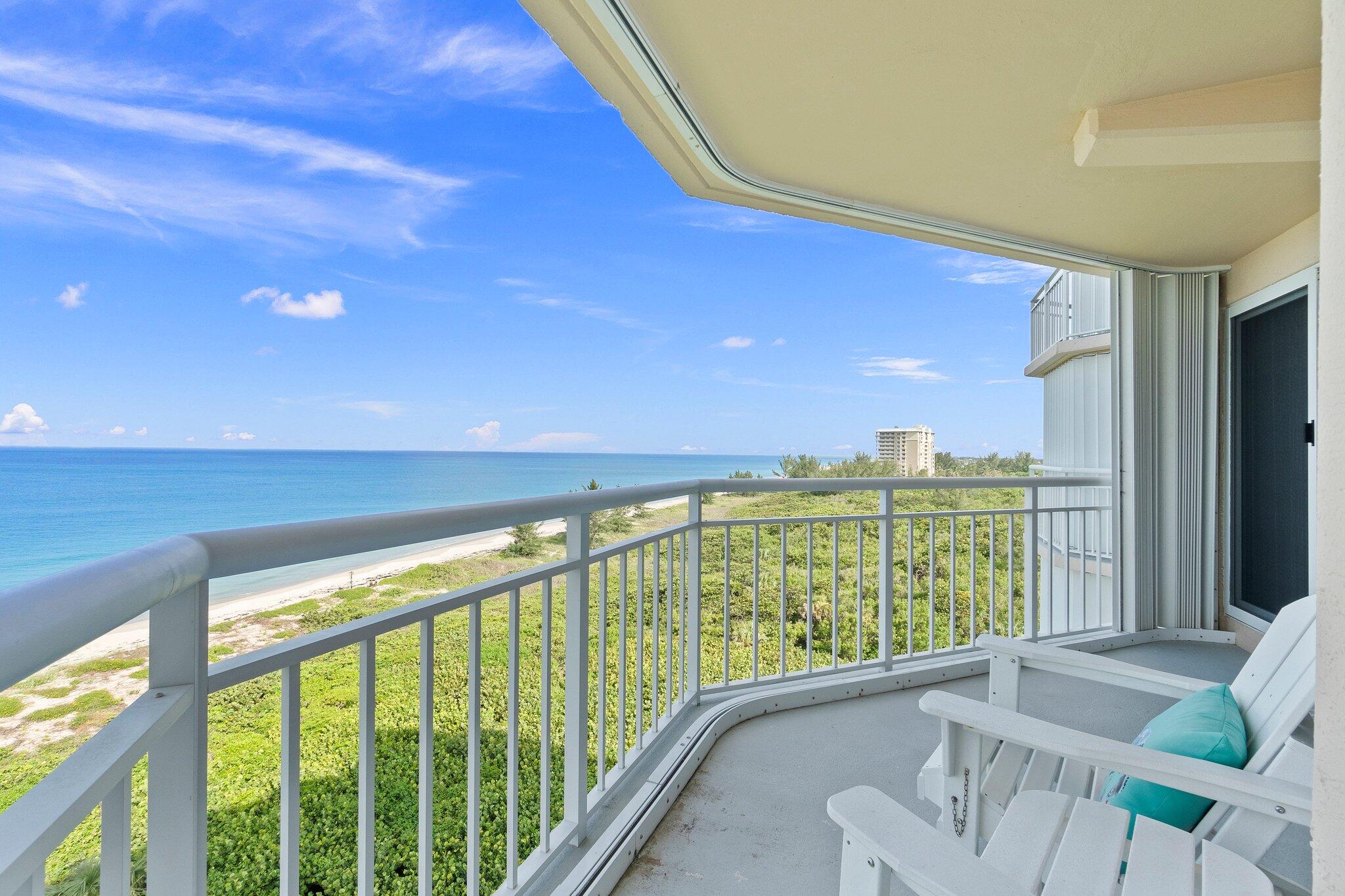 Enjoy the beautiful 8th floor view of the bright teal ocean from this freshly updated unit! Hutchinson Island is known for its crystal clear water, calm, quiet beaches, picturesque sunrises and world-class fishing! Located about 15 minutes to Vero Beach oceanfront and Downtown Fort Pierce where you'll find local shops and dining. Local activities are endless: boat and watersports rentals, fishing, kayaking, surfing, State Park walking/cycling trails, Farmer's Markets, classic car shows, the Sunrise and Riverside theatres and more! This unit has everything you need to enjoy a stay in from Sept 1-Dec 30, 2025! Community amenities include beach access, pool, spa, sauna, tennis, pickleball, and fitness room. Already leased for 2026.