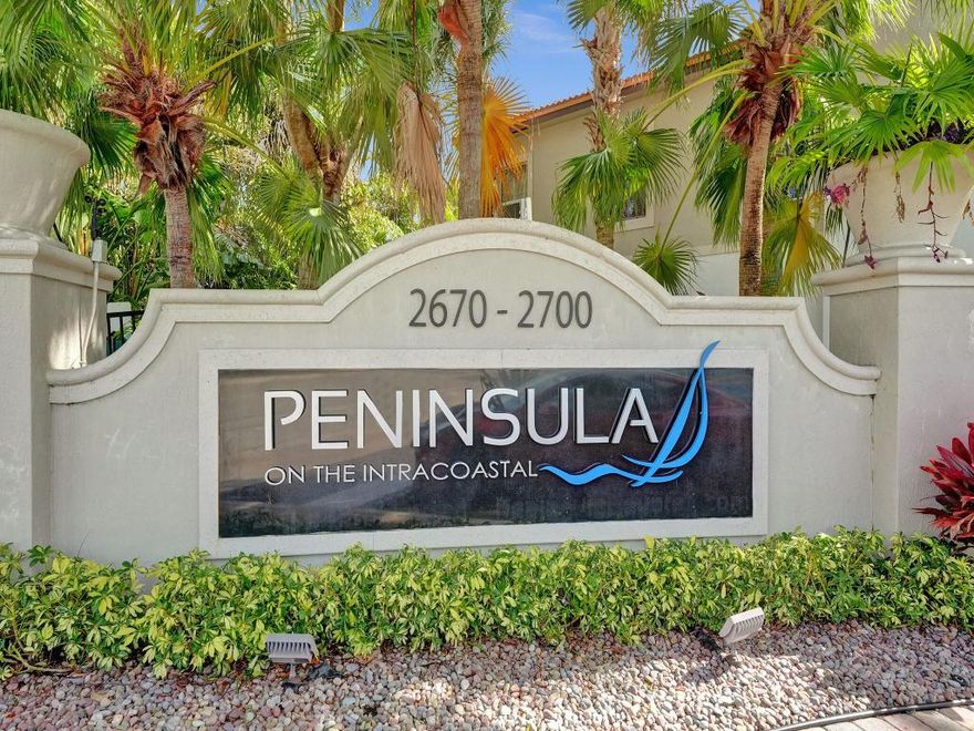Indulge in maintenance free living at The Peninsula on the Intracoastal. This fully furnished 3-story townhouse boasts 3 beds, 3.5 baths, and million-dollar views of the Intracoastal waters. Revel in upscale features like the gourmet kitchen, two primary suites, and an oversized garage. Exclusive access to resort-style amenities awaits in this waterfront community, offering a sparkling pool and fitness center. Don't miss this chance to own your piece of coastal paradise! Schedule your showing today and immerse yourself in the epitome of Florida living.