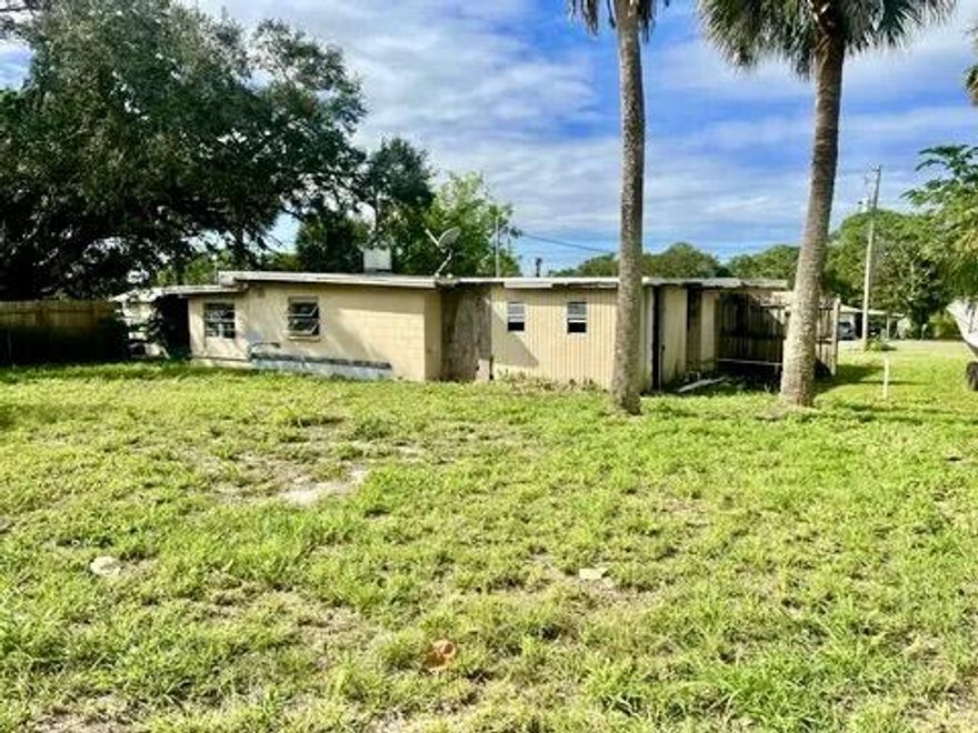 Investor Special in Fort Pierce! CBS home ready for a full renovation with a new roof, completed plans, and permits already pulled so you can start immediately. Located near downtown and I-95. Submit your offer today!
