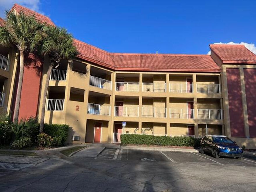 PRICED TO SALE! Welcome to Parc Corniche! This 2-bedroom, 2-bath first floor unit offers incredible potential for investors or those seeking a vacation retreat in the heart of Orlando. Located just minutes from SeaWorld, Disney, International Drive, and world-class dining and entertainment, this property is all about location, location, location! Ready for a complete makeover, making it the perfect opportunity to customize to your taste or create a high-performing short-term rental. With a functional layout, private balcony, and resort-style amenities—including heated pool, hot tub, fitness center, laundry facilities, and more—this community provides everything guests and owners need. Don't miss this rare opportunity in one of Orlando's most desirable resort condo communities!