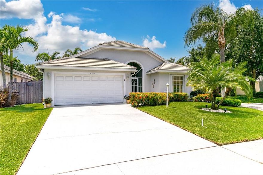 Welcome to this beautiful move in ready home with all major updates completed! Located in Brittany Village, where you can enjoy maintenance free living with 3 community pools, clubhouse and more. This home greets you with a front screened porch with double doors that open into this completely open floor plan with vaulted ceilings and loads of natural light, 3 bedrooms, 2 full bathrooms, updated eat-in kitchen, dining/living areas plus a rear screened porch. Open the front and back doors for a nice breeze on a perfect Florida Day! The Kitchen boasts plenty of cabinets, pantry, updated quartz countertops and backsplash. Completely fenced yard with new sod in the front and back. New Tile Roof in 2021, New HVAC in 2021, New Floorings, Paint and so much more.
