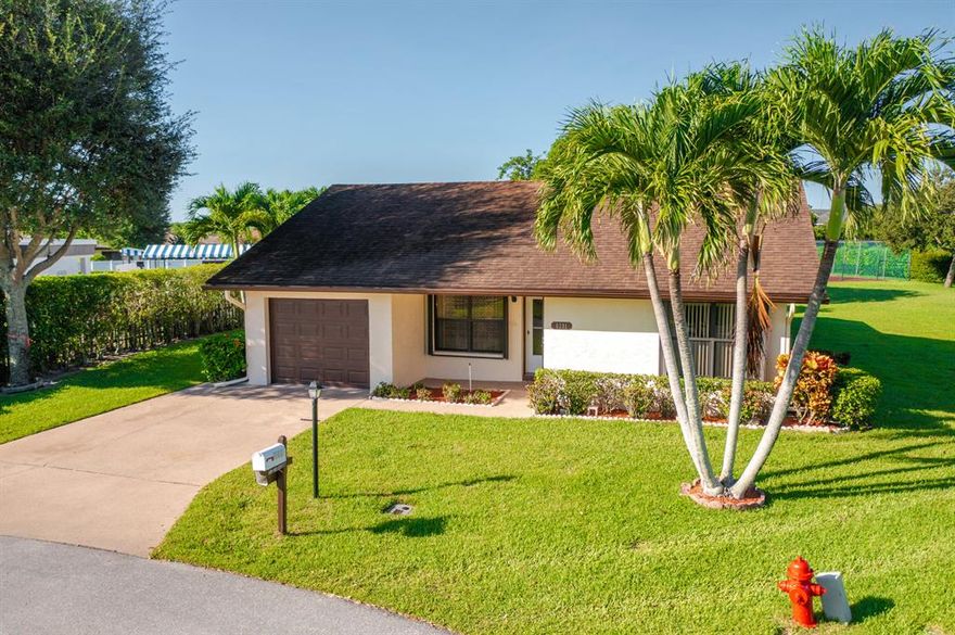 Don't let this one get away!!! This home wont last, a true three bedroom 2 bath 1 car garage home on an oversized lot, walking distance to the clubhouse where you can enjoy the pool, tennis and much more.  Close to shopping, dining and parks.  Hurricane shutters, hurricane back slider plus a roll up to keep the sun out on those hot Florida days.  Home is offered furnished!