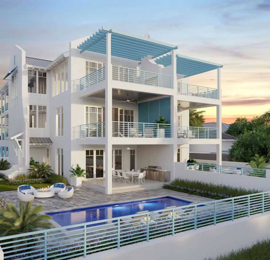 This incredible project is the newest and best ever to come out of Juno Beach. Stunning 3 story townhome, only 2 being built with incredible panoramic ocean views sitting up 55 ft on top of the hill. Home will have elevator, generator, high end appliances, all impact doors and windows,. Juno Beach has never seen this before. 1st floor space perfect for extra guest quarters walking out to pool overlooking the ocean. This project just coming out of ground and expected completion date Dec 23