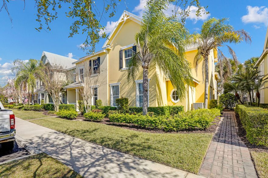 Beautiful two-story townhome located in Tradition featuring 3 bedrooms and 2.5 bathrooms. Spacious layout includes a large living area, dining space, and family room, plus a separate laundry room. Generously sized bedrooms, with a downstairs suite offering a separate tub and shower, full vanity, and large walk-in closet. Upstairs sitting area is perfect for a TV room or flex space. Enjoy clubhouse amenities including a community pool.