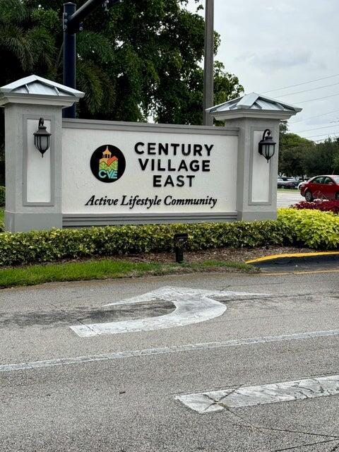 TOTALLY RENOVATED ! !Don't miss seeing this light and bright ground floor unit!This unit features one bedroom and 1 bath. Enjoy beautiful garden views from your enclosed porch. Century Village offers the finest in 55 plus amenities with its massive clubhouse housing a 1500 seat theater, party room, art workshops, stained glass, wood shop, library, fitness center, tennis, table tennis, billiards, indoor and out pools, courtesy shuttle bus service, security, pickle ball, shuffle board and so much more. Please submit As-Is contracts with proof of funds or pre-qual letter. Information herein deemed reliable and subject to errors, omissions or changes without notice.