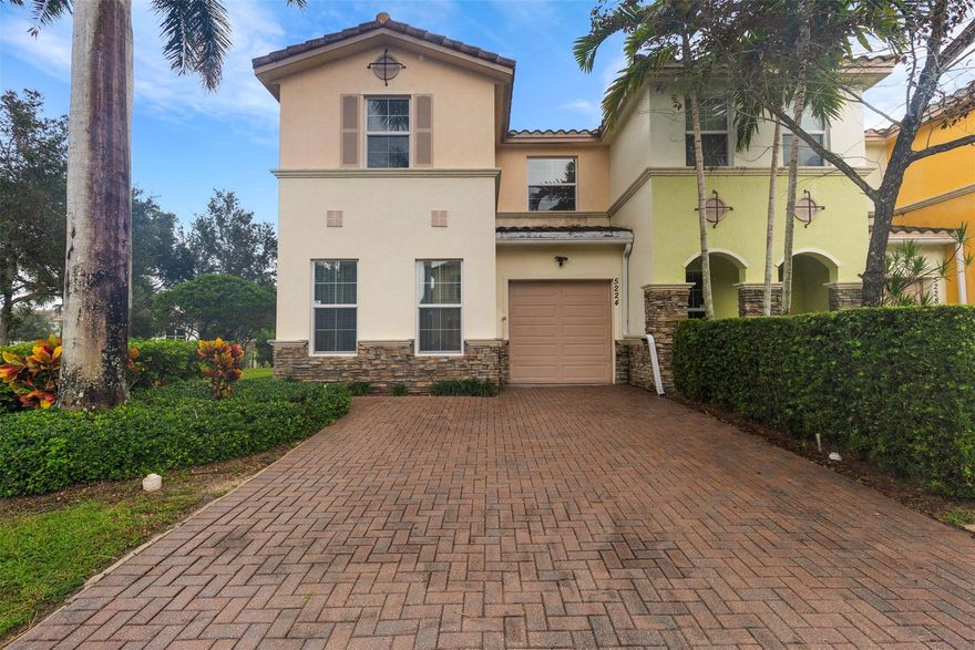 This Avanti model is the largest floor plan in Belle Tara and sits on a desirable corner lot with a private garage. The 4th bedroom is located on the first floor as a den conversion. Interior features include hardwood floors, an upgraded kitchen with backsplash, crown molding, premium appliances, and a spacious master suite with custom closet cabinetry, impact windows and doors, and a private covered and screened patio. This home is in turn-key condition and desirably located in Belle Tara community with pool all just minutes from shopping, dining, highways, and top schools.