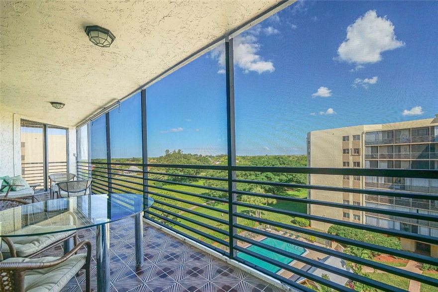 WOW! THIS IS A GREAT DEAL!  FABULOUS VIEEWS ON THE FIELDS AND POOL AREA!  GORGEOUS SUNSETS! FROM YOUR LARGE 206 SQ FT TERRACE! THIS IS 7TH HEAVEN!! FULLY FURNISHED!! JUST A FEW EXCLUSIONS. COMPLETELY REMODELED!! KITCHEN BOASTS GRANITE COUNTERS. TILES THRUOUT!! BATHROOMS ALSO REMODELED! ALL R0OMS OPEN OUT ONTO THE TERRACE. AC & WH 2022 AND NEW ELECTRICAL PANEL! CAN RENT AFTER FIRST YEAR BUT ONLY SEASONAL AND LIMITED AMOUNT. ASSOCIATION SAYS $72,000 INCOME IN LAST 2 YEARS, 6 MOS MAINTENANCE IN ESCROW, 700 CREDIT SCORE, 25% DOWN IF FINANCING, +55 COMMUNITY. 40 YEARS INSPECTION DONE & SIRS.  INCLUDED IN MAINTENANCE IS INSURANCE, PEST CONTROL, WATER, CABLE TV & INTERNET, TENNIS, HEATED POOL & JACUZZI! ALSO THE CULTURAL CENTER WHICH OFFERS BILLIARDS, SHUFFLEBOARD, GYML, ACTIVITIES & MORE!