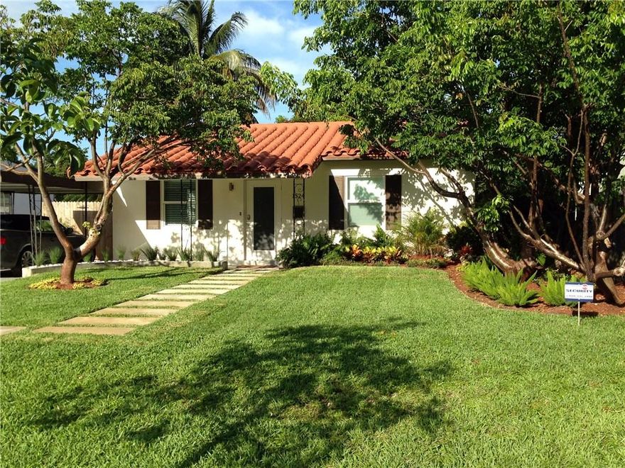 Located just 6 blocks from Wilton Manors, Fort Lauderdale Beach, and fashionable Galleria Mall, this beautiful home has updated kitchen, laundry facilities, large backyard w/ hot tub and room for a pool.  It's a comfortable 2/1 with designer features like built-in LED TV, and asian wall tiles.  It also features many automated functions: power blackout shade in the master bedroom, speakers throughout the house (yes, even in the bathroom!), and a Nest thermostat. You'll love the energy in this great home!
