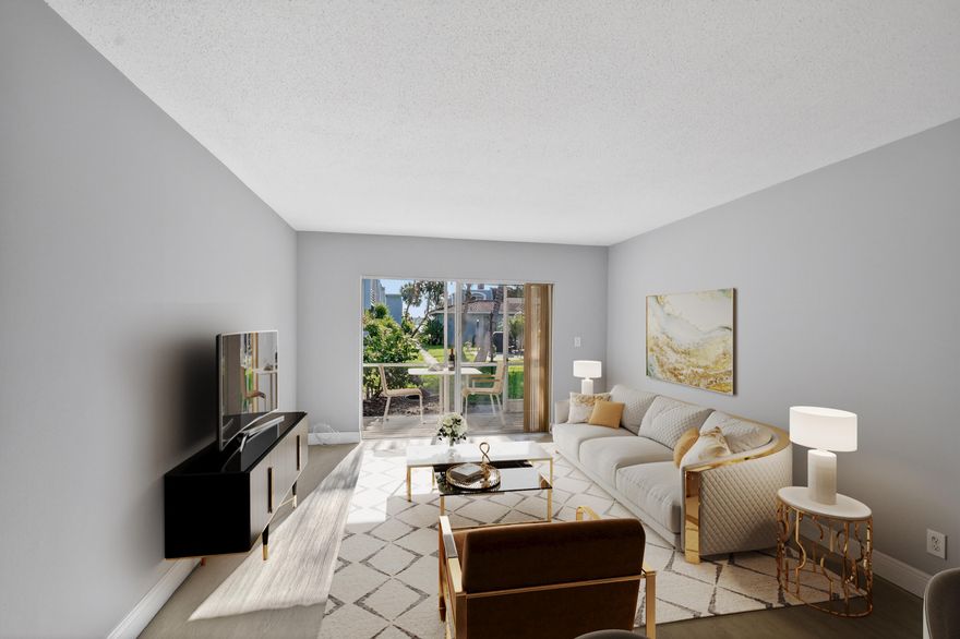 Welcome home to this spacious 1-bedroom, 1-bath first-floor condo located in a boutique Intracoastal-front community. This beautiful unit features brand-new flooring and fresh paint throughout, offering a clean and inviting coastal feel. Enjoy the ease of first-floor living with direct access just steps from the water.The community offers a truly unique lifestyle with a private beach area right on the Intracoastal, plus a pool, clubhouse, and BBQ area perfect for relaxing or entertaining. Rarely available, this hidden gem combines charm, privacy, and waterfront living.Ideally located close to downtown, pristine beaches, shopping, and dining. A perfect full-time residence, seasonal getaway, or investment opportunity! Schedule your private showing today.