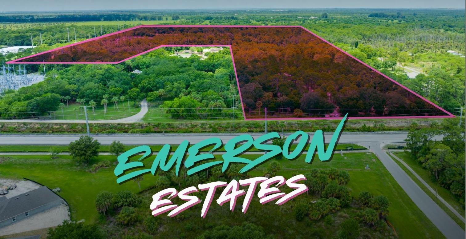 Discover prime acreage in Ft. Pierce, Florida, located off the highly accessible Emerson Road corridor—a rare AG-1 zoned parcel ideal for a re-entitlement or land development play in a fast-growing market. DEVELOPMENT HIGHLIGHTS: Zoned AG-1 – Perfect for re-entitlement for increased density; Close proximity to I-95, US-1, and major infrastructure. SITE STATS: Approx. 53.65 acres across 7 parcels; Utilities nearby; Strong comps for future zoning upgrades. INVESTOR/DEVELOPER OPPORTUNITY: This is your chance to secure a value-add land deal in growing St. Lucie County, FL! Ideal for builders, syndicators, or forward-thinking land investors. More Information at CREXI If you search for "Emerson Estates Ft. Pierce"