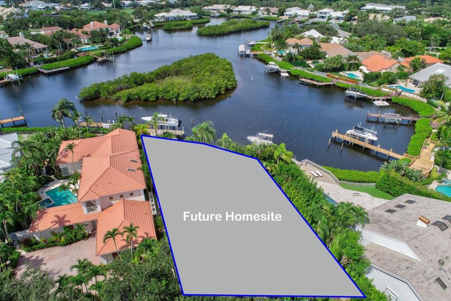 Outstanding coastal contemporary home with an uniquely private location in prestigious Admirals Cove. Enjoy peaceful, wide water views to the southwest in this new home by Cherry Luxury Homes. Spring 2022 completion. 5 bedroom plus office, 5,065 sq ft under air, 6,520 total with large open spaces to maximize the views. First-floor master and office/5th bedroom, Island kitchen and great room, elevator, fireplace  floating staircase, and first and second-floor laundry rooms. The second floor features a glassed-in exercise room/office to maximize the light, 2 guest bedrooms with en-suite baths, and a second master bedroom with VIP bath and balcony. Outdoor living at its best with 700 sq ft lanai including fireplace, summer kitchen with grill, TV, fridge, sink & bar, with views of the pool... hot tub, fire pit, and your private dock for up to 60', close to ICW with no fixed bridges to ocean. 

Required golf membership purchase conveys all the first class amenities of Admirals Cove including two spectacular clubhouses, 45 holes of golf, 5 restaurants, 58 slip marina with floating docks, Yacht Club, 11 har tru tennis courts, 5 pickleball courts, state of the art fitness and wellness, 21,000 sq ft brand new spa & salon, Covesters kids club and Platinum service.