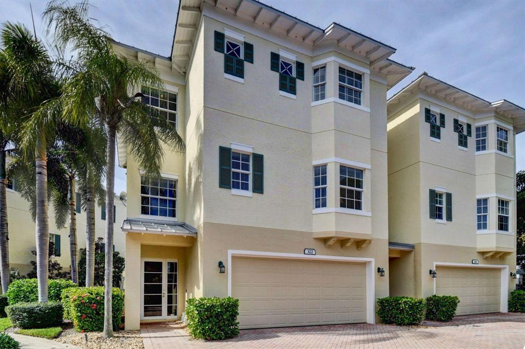 BOATERS PARADISE!!!ITS YOUR CHANCE TO BUY THIS HARBOR FRONT LOCATION! INCOMPARABLE WATERFRONT, OCEAN ACCESS PROPERTY WITH PRIVATE BOAT DOCK. Unique 3-story riverfront townhouse has stunning river views and ocean access from your dedicated boat slip. Just steps to historic downtown Stuart and Shepard Park boat launch. Gated security entry, 4 bedroom/4 bath home is walking & biking distance to many fine dining restaurants & shops. Oversized 2-car garage, home elevator, laundry upstairs and downstairs, emergency full size generator, impact windows & doors, 3 large covered porches with 2,712 sq. ft. under air and over 3,700 total sq. ft. ESCAPE FROM COLD AND ENJOY THE WARM DAYS IN BEAUTIFUL STAURT!!!