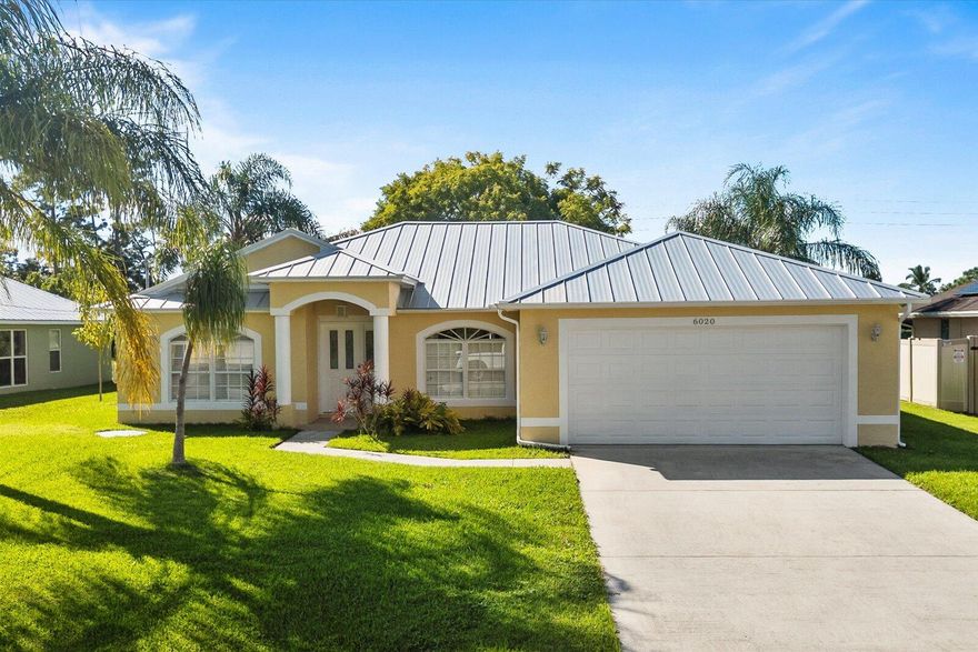 Welcome to this beautifully maintained 3 bedroom and 2 bathroom home located in the desirable neighborhood of Torino. Nestled on a quiet street, this move-in ready home offers canal views from the backyard. Enjoy an open-concept floor plan with a spacious living area, vaulted ceilings, and abundant natural light. The modern kitchen is fully equipped with appliances including a refrigerator, range, microwave, dishwasher, ample cabinetry, and a breakfast bar perfect for casual dining. Additional highlights include a 2-car garage, indoor laundry room, and well-kept landscaping. Conveniently located near I-95, shopping, schools, parks, and St. Lucie West amenities. Don't miss this opportunity - schedule your private showing today!