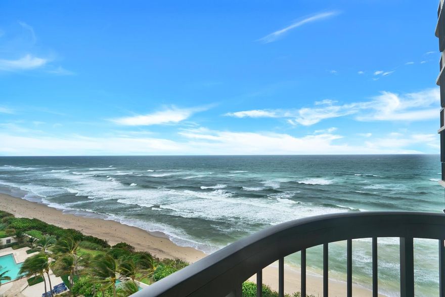 Escape to paradise and enjoy the beautiful DIRECT ocean views from this 2 bedroom 2 bath condo with spacious balcony at a very affordable price! Wake up to the sunrise each morning and forget all of your worries! Over 1,700 SF, king bed in master bedroom and twin beds in guest room. Amenities include heated beachside pool, library, use of owner's lounge w/ full kitchen, BBQ, gym, bike storage, 24/7 concierge. All utilities included w/ exception of electric. Easy to show and can hold virtual tour available.  Close to restaurants, shopping, Sailfish Marina, I-95 and airport. $163.66 per night if you do the math for season. Don't miss out on this VERY AFFORDABLE vacation! Available 1/1/2026 with 3 month minimum. ALL UTILITIES INCLUDED EXCEPT ELECTRIC.
