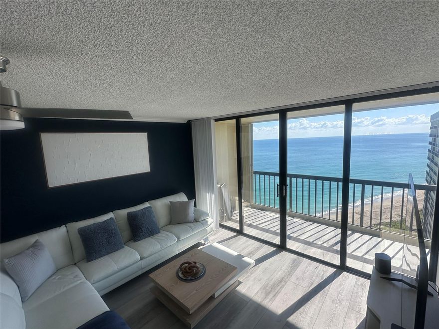 Be wowed in this newly remodeled oceanfront condo, with unobstructed breathtaking views from the minute you walk in the door. with over $150K in the remodel. 
New wood kitchen cabinets with quartz waterfall countertop, wine and coffee bar area to enjoy your morning coffee. New stainless steel appliances, and led lighting in kitchen,
New installed luxury vinyl floors , custom closets, new water heater,