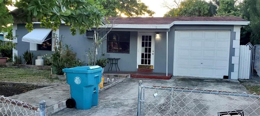 CALLING INVESTORS! THIS IS AN INVESTORS DREAM! This home is fully fenced-in with spacious front and rear yard space with beautiful fruit trees.  Garage has been converted into third bedroom but can be easily converted back.  Concrete driveway for multiple cars, RV or other toys.  This home is waiting for your special TLC with the possibility for even greater expansion.  NO HOA fees or restrictions. Excellent location - close to public beaches, the new Boynton Beach downtown redevelopment area.  Quick and easy access to Library, City Hall, restaurants, and shops.  Easy I-95 access.   Short drive to trendy downtown Atlantic Avenue in Delray Beach.