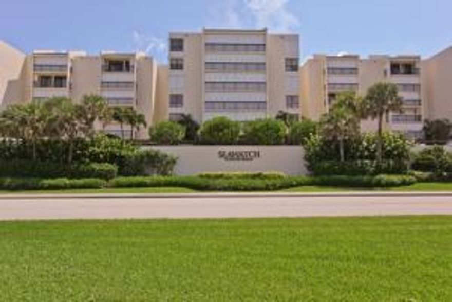 Desirable direct ocean B unit with  spectacular sunrise and ocean views. With 2350' of living square footage, this spacious 2 bedroomplus den/ 2.5 bath condo offers the finest in beachfront living on prestigious Jupiter Island. The oversized oceanfront balcony is perfect for entertaining. This condo features new sliding glass doors, hurricane shutters (automatic on windows), spacious laundry room, 2 garage parking spaces , large walk-in closets in bedrooms. Amenities include on site property manager, 24 hour manned security , tennis courts, gazebo, kayak storage, bike storage room, large social room w/ kitchen, ICW day boat docks(great place to watch sunsets!),billiards/table tennis/library room,   fully equipped exercise room and heated pool/Jacuzzi. Small pets are allowed.