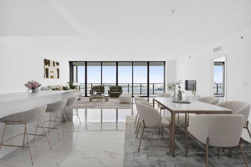 Experience the ultimate in luxury living at Aria Reserve, Edgewater’s newest architectural icon. This brand-new 4-bed, 5.5-bath residence spans 3189 sq. ft. and showcases sweeping views of the bay and Intracoastal through floor-to-ceiling windows. Designed for both elegance and comfort, the spacious layout offers abundant natural light, sleek modern finishes, and a seamless indoor-outdoor flow.

Residents enjoy world-class amenities including a full-service spa, state-of-the-art fitness center, tennis, basketball, pickleball courts, kids’ playroom, game room, BBQ area, etc. Perfectly positioned in Miami’s vibrant Edgewater neighborhood, Aria Reserve combines resort-style living with city convenience—just minutes from Wynwood, the Design District, Brickell, and Miami Beach.