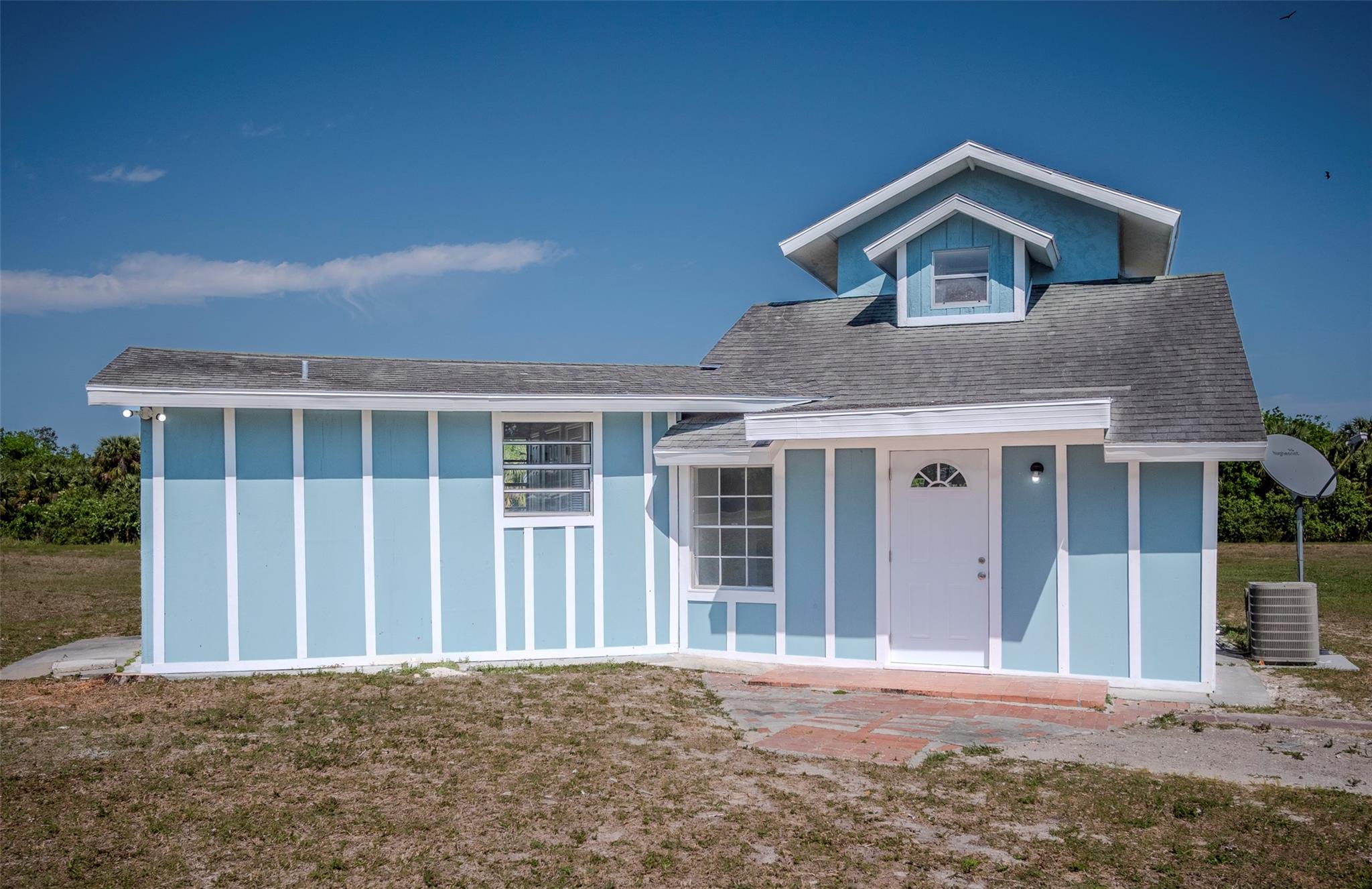 Tucked in River Acres, this fully renovated 2-bed retreat sits on 1 acre of wide-open country living—oaks, big skies, quiet nights. Bring the toys: neighborhood access to a private-use grass airstrip (FD70) and a community boat ramp on the Kissimmee River (optional). Launch for fishing and cruising with navigable connection to Lake Okeechobee (lock-dependent; verify status). Inside, everything feels new—fresh finishes, updated kitchen/bath, bright, move-in-ready layout. Minutes to Kissimmee Prairie Preserve State Park—a Dark Sky Park—and the Kissimmee River Public Use Area for wildlife, trails, and stargazing. Enjoy rural freedom with Okeechobee conveniences a short drive away. Buyer to verify airstrip permissions, ramp fees/membership, and lock operations. Peaceful starry nights.