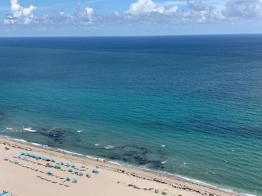 Enjoy the ''wow factor'' of the ocean view every time you come home. Once inside, enjoy intracoastal views and the evening lights of the city as well. This 1BR/1.5BA unit is offered unfurnished for annual rental. Balcony access from living room and bedroom. Tiled throughout. Stainless appliances and granite counter tops in kitchen. Washer/Dryer inside unit. Tiara, a luxury amenity building offers a true resort lifestyle: valet, 24/7 concierge & staffed gate. A 1BR guest suite for guests of residents. Heated pool, separate jacuzzi, tennis, pickleball, men's & women's fitness centers w/ steam room, sauna, billiard room, library, & card room. Beachside restaurant - eat-in or delivery. 43rd floor Marquis lounge w/ 360 degree view + WiFi. 15 mins to 1st class shopping, dining & entertainment.