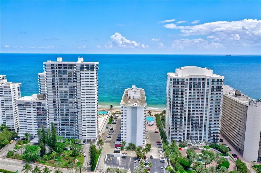 Welcome to the ocean! Beautiful 14th floor 2/2 SW corner residence is a quiet building directly on the sand. Enjoy the South Florida lifestyle right on Galt Ocean Mile in close proximity to Lauderdale by the Sea. Updated residence with impact windows and 2 AC air handlers. Amenities include recently updated lobby, gym, large gathering area for social events and pool. Plenty of parking. Residents have the opportunity to park in the garage for an annual fee based on availability. Outside parking is of no charge. A rated Bayview Elementary and Fort Lauderdale High school district. Can rent after 1 year of ownership at a minimum of 4 months once annually. Maintenance includes, hot water, trash, sewer, cable, internet, security, building maintenance, pool service. Minutes to LBTS for dining, shopping and live music or near Oakland Park/A1A for more dining such as Shooters Waterfront or La Dolce Vita. World-class spa and beauty services at Evara Beach @ Auberge.  5 minute walk to Casa Calabria or Tiki at Ocean Manor Resort.