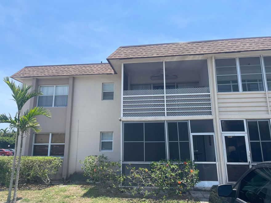 Age 55 Plus. Clean, freshly painted and updated end unit close to steps and laundry. Short walk to pools and clubhouses. Tile floors throughout. Age 55 plus