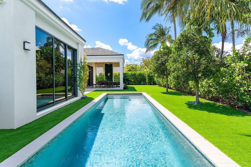 Modern Elegance in Boca Raton - Custom-Built Luxury LivingStep into refined South Florida living with this stunning custom-built masterpiece located in East Boca Raton's Camino Lakes. Built by Gulfstream Custom Builders in 2022, this one-of-a-kind residence boasting 3,805 square feet under air, offers a perfect blend of sophistication, functionality, and elevated design.As you enter through the front door, you're immediately greeted by the oversized main living space, a bright and open area that resonates true architectural elegance. Throughout the home, large-scale porcelain tiles and soaring 10-foot ceilings on the main level and 9-foot ceilings upstairs, enhance the sense of space and refinement.