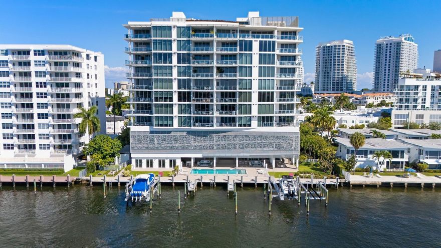 “This premier, flow-through Adagio residence is the only unit offering a private 53ft boat slip, boat lift, and exclusive cabana, setting it apart as the building’s most complete waterfront home. Generous terraces, floor-to-ceiling glass, and stunning Intracoastal and skyline views define the open, light-filled interior. Designer lighting, custom finishes, and high-end upgrades elevate every space. Italian designed gourmet kitchen with Gaggeneau appliances with gas cooking. Enjoy outdoor entertaining with your private Summer Kitchenl, plus resort-style amenities including a rooftop pool with ocean vistas, state-of-the-art fitness center, residents’ lounge, landscaped waterfront decks, and beach access moments away. Perfect for avid boaters seeking direct water access, protected views.