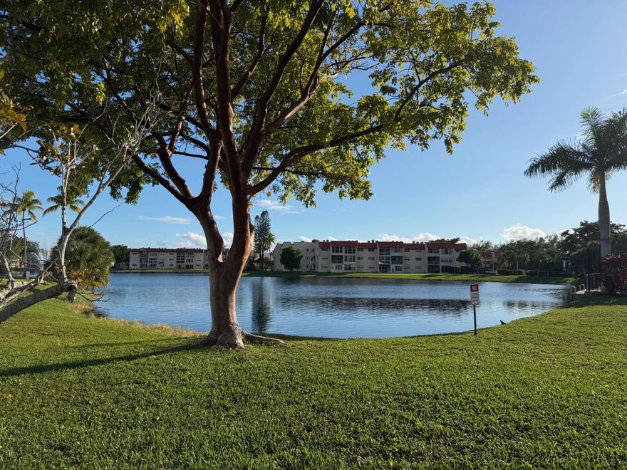 Spacious 1BR/1BA condo located in the desirable 55+ Sunrise Lakes Phase One community. This charming 3rd-floor unit features peaceful garden and lake views, creating a relaxing setting for morning coffee or evening sunsets. The unit needs some TLC and offers a great opportunity to make it your own. Conveniently situated near restaurants, shopping, and more. Community amenities include multiple pools, tennis courts, billiards, clubhouse with kitchen, BBQ area, tiki hut, and scenic walking trails. Motivated seller and priced to sell. Don't miss this opportunity to enjoy all that Sunrise Lakes has to offer. Call today!