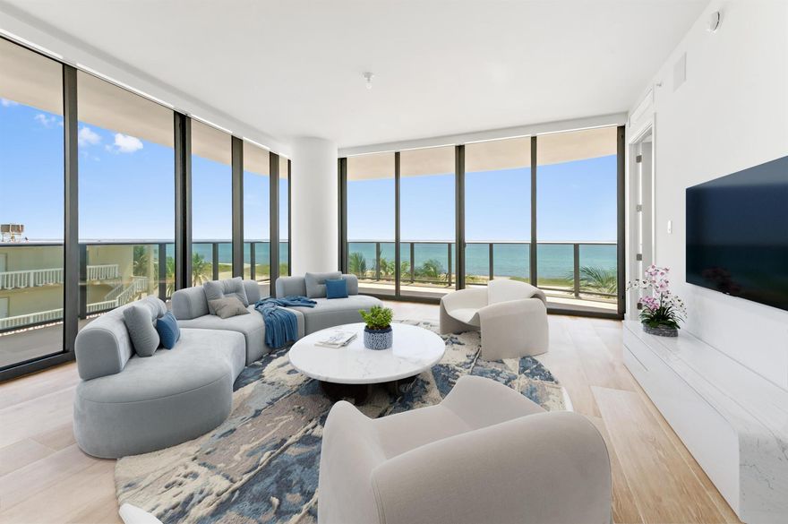 Prepare to be captivated by this newly built, expansive condo at Casamar, where luxury and breathtaking ocean views come together in perfect harmony. This stunning residence offers 3 bedrooms and 3.5 bathrooms, providing an abundance of space and privacy, finished with an upgraded technology package and automated blinds. The living area is a true masterpiece, with floor-to-ceiling windows that flood the space with natural light and showcase incredible panoramic views of the ocean. An incredible wrapped balcony over 1,000sqft extends your living space, inviting you to enjoy the coastal breeze and the mesmerizing sounds of the waves.