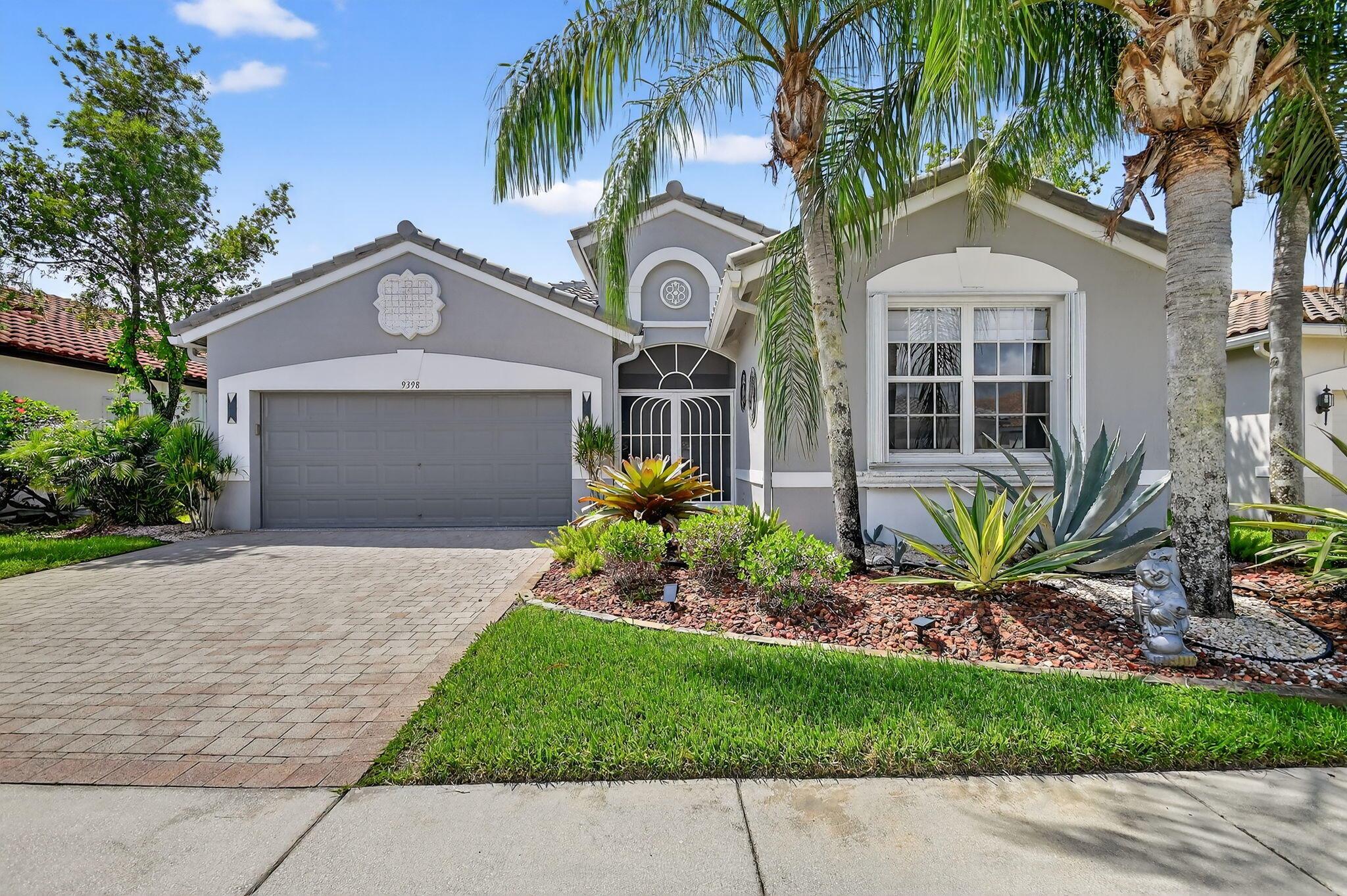 Beautiful 2 bed, 2 bath + den waterfront home (expanded Alexander model) with 2,052 sq ft under air in the highly sought-after 55+ community of Bellaggio. Pride of ownership shines--accordion shutters, 2025 water heater, 2-year-old washer/dryer. New ROOF & A/C. Guest bath fully remodeled in 2025. Kitchen redone within 3 years with quartz counters and stainless appliances. Wood-look tile in bedrooms. HOA includes manned gate, roving security, cable, internet, landscaping & more. Enjoy an amazing location with access to a grand clubhouse, indoor/outdoor pools, fitness center, cafe, tennis, library & media rooms.