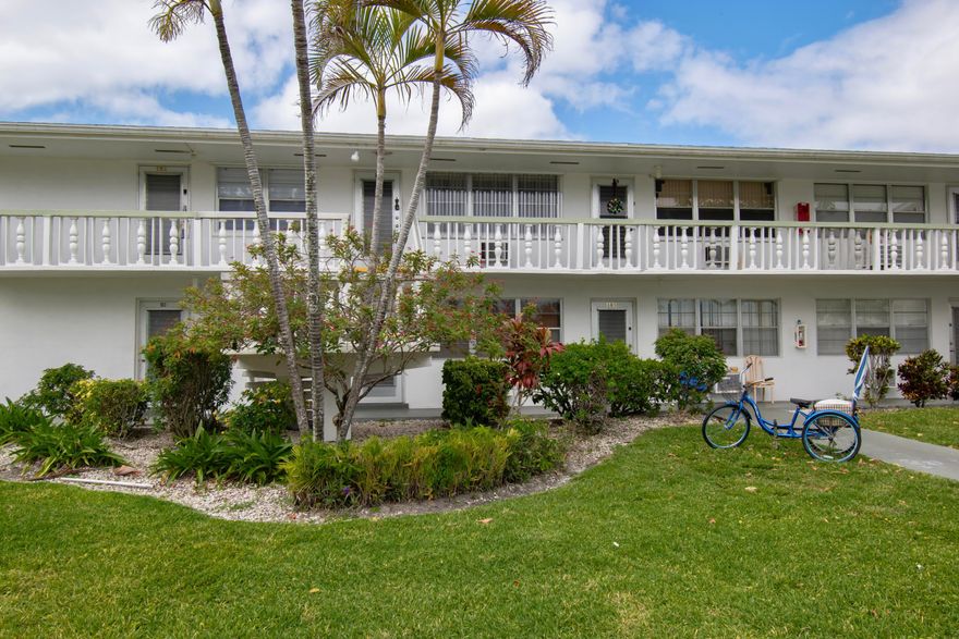 Enjoy comfortable living in this clean 1 bedroom 1 bath apartment in Century Village. Features oak cabinets, granite countertops, and a well kept interior. Enjoy the convenience of Laundry on floor. Tons of amenities and nonstop activities in this social lifestyle.  MOTIVATED SELLER!