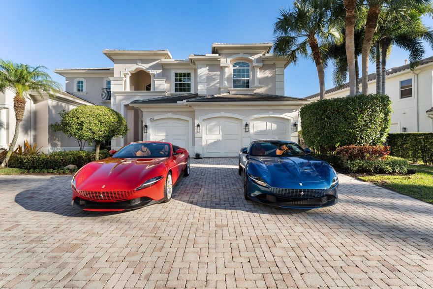 CALLING ALL CAR ENTHUSIASTS -- and those who appreciate the exceptional.

Set along coveted water and golf course frontage in Frenchman's Reserve, this expansive 6,600+ square foot estate delivers the rare combination of panoramic views and an extraordinary SIX CAR GARAGE footprint.
With 6 bedrooms, 2 Offices, a large flex space room, and refined entertaining areas, the home offers both grandeur and comfort-ideal for collectors or those who simply value exceptional space.   IMPACT GLASS and NEW ROOF IN 2023.  Large, Covered Outdoor Kitchen and plenty of Open deck space.
Represented through the global reach of Forbes Global Properties, this is a distinctive opportunity within one of Palm Beach County's premier gated golf communities.