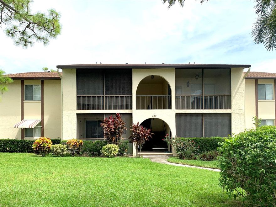 Welcome to your furnished oasis in Pine Ridge South 3, an active 55+ community. This 2 bedroom, 1 bath unit is located on the 2nd floor and features a laundry room. Sit in your lanai, and enjoy the view of the sunset and pond. THE UNIT IS ALSO AVAILABLE FOR SEASONAL RENTAL AT $2200 PER MONTH.